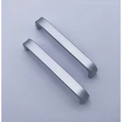 Zawiasy, okucia i inne akcesoria - Dwa obrotowe uchwyty ze stopu aluminium do szuflad mebli kuchennych o średnicy 128 mm. - miniaturka - grafika 1