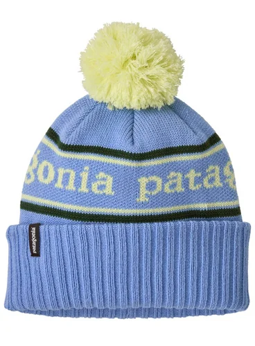 Czapka dziecięca Patagonia Kid's Powder Town Beanie - park stripe / diver blue