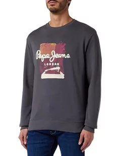 Pepe Jeans Męska bluza Melbourne, szara (Thunder), XXL, Szary (Thunder), XXL - Bluzy męskie - miniaturka - grafika 1