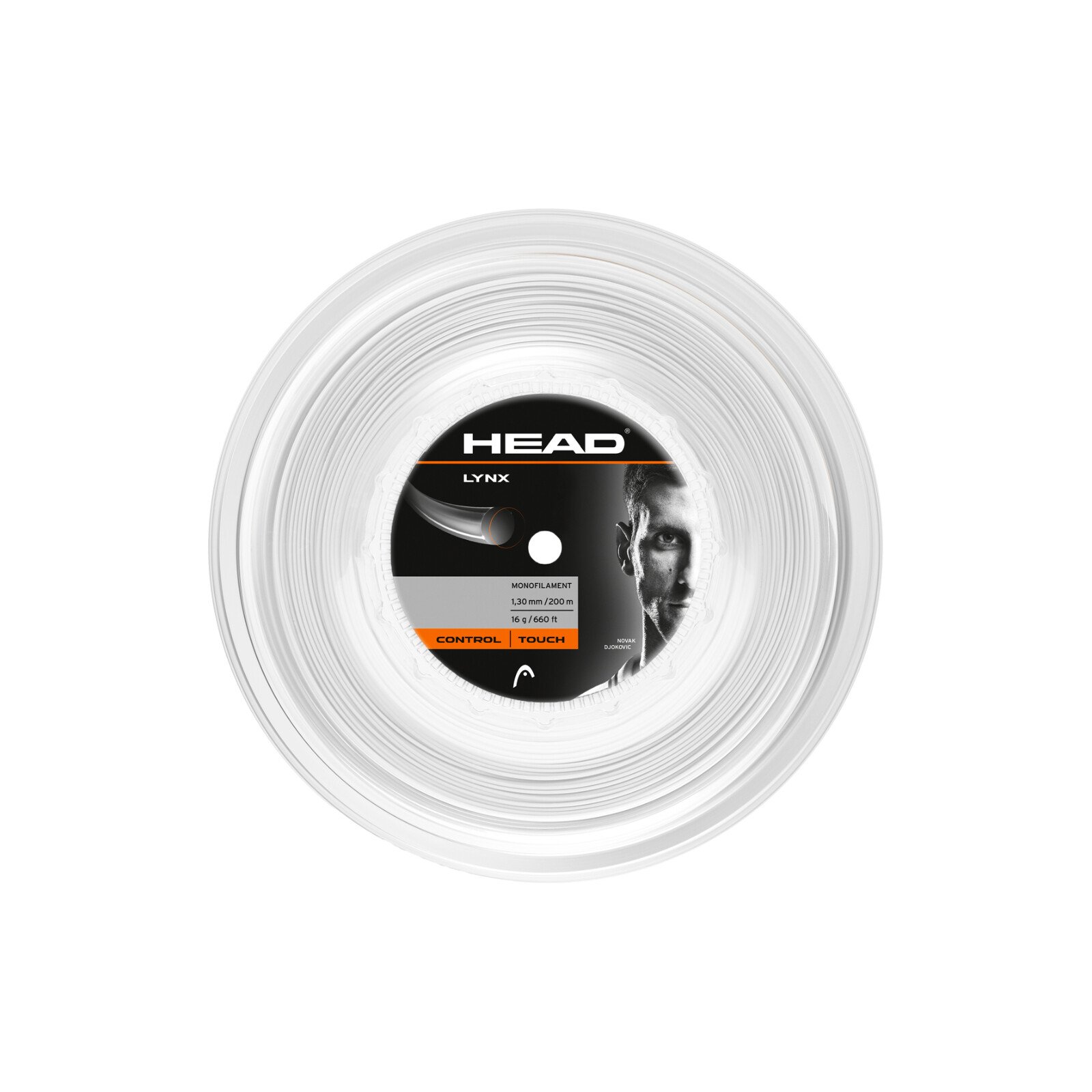 Naciąg tenisowy Head Lynx (200m Reel) White 1.30 mm