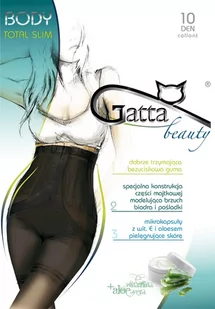 RAJSTOPY GATTA BODY TOTAL SLIM 10 DEN (kolor Nero, rozmiar 4) - Rajstopy - miniaturka - grafika 1