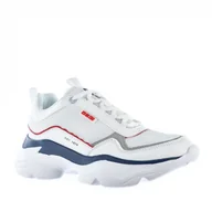 Sneakersy damskie - Sneakersy damskie BIG STAR JJ274A116 białe - miniaturka - grafika 1