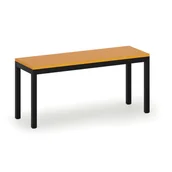 Wyposażenie sportowe i gimnastyczne - Ławka szatniowa, siedzisko - laminat, długość 900 mm, pomarańczowy - miniaturka - grafika 1