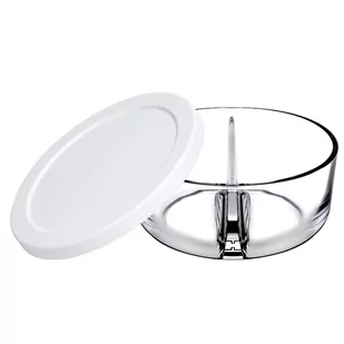 Pasabahce Pasabahce lunch box 16 x 7,6 cm szkło przezroczyste/białe twm_956330 - Lunch boxy - miniaturka - grafika 1