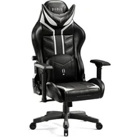 Fotele gamingowe - Fotel DIABLO CHAIRS X-Ray 2.0 Small Czarno-biały - miniaturka - grafika 1