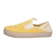 Kapcie damskie - Elwin Shoes Damskie kapcie Merlin, żółte/Offwhite, 39 EU, żółty (Yellow Offwhite), 39 eu - miniaturka - grafika 1