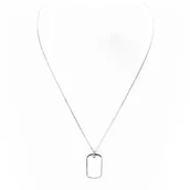 Naszyjniki - Srebrny naszyjnik nieśmiertelnik - miniaturka - grafika 1