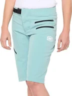 Spodenki rowerowe - 100% Szorty damskie 100% AIRMATIC Women's Shorts seafoam roz. M NEW - miniaturka - grafika 1