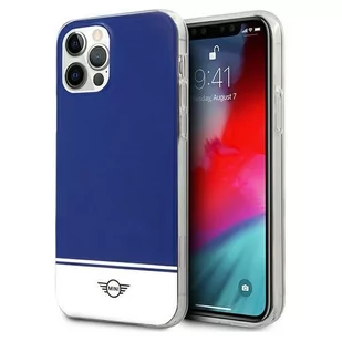 Mini MIHCP12MPCUBINA iPhone 12/12 Pro 6,1" granatowy/navy hard case Stripe Collection - Etui i futerały do telefonów - miniaturka - grafika 1