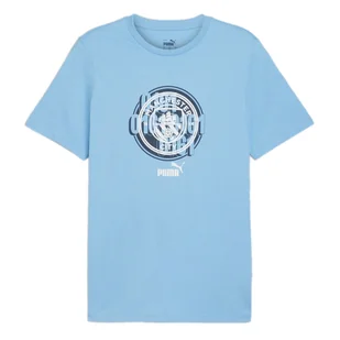 Koszulka męska Puma 77777439 MCFC FTBL CULTURE Niebieska - Koszulki męskie - miniaturka - grafika 1