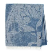 Apaszki i szaliki męskie - Damski szal w kwiatowo-geometryczny wzór - miniaturka - grafika 1