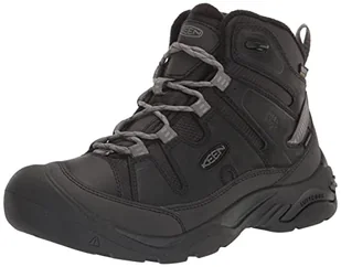 KEEN Męskie buty trekkingowe Circadia Mid Polar-m, czarny, stalowo-szary, 46 EU - Buty trekkingowe męskie - miniaturka - grafika 1