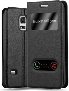 Cadorabo etui ochronne do Samsung Galaxy S5 / S5 NEO w kolorze czarnym etui na telefon komórkowy Book Case Cover Etui - Etui i futerały do telefonów - miniaturka - grafika 1