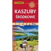 Wydawnictwo Compass Kaszuby Środkowe. Mapa turystyczna, 1:55 000 praca zbiorowa - Atlasy i mapy - miniaturka - grafika 1