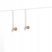 Wieszaki do szafy - Haczyk na drzwi 2szt, biały 3x9x18cm - miniaturka - grafika 1