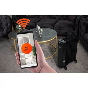 Powermat Elektryczny grzejnik olejowy z WiFi PM-GOL-3000DLW - Ogrzewanie przenośne - miniaturka - grafika 4