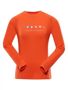 Koszulki sportowe damskie - Alpine Pro Koszulka funkcyjna "Amada" w kolorze pomarańczowym - grafika 1