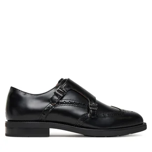 Półbuty Tommy Hilfiger Hilfiger Vogue FM0FM05767 Czarny - Półbuty męskie - miniaturka - grafika 1