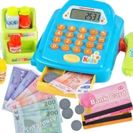 Zabawy w naśladowanie dorosłych - WOOPIE Kasa Sklepowa z Półką i Akcesoriami - miniaturka - grafika 1