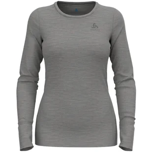 Koszulka damska Odlo BL TOP crew neck l/s MERINO 200 - Koszulki i topy damskie - miniaturka - grafika 1