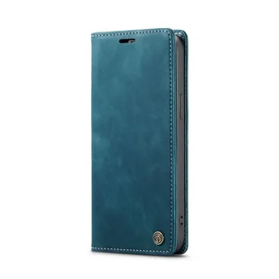 König Design Etui kompatybilne z Apple iPhone 15 Pro Max Etui na telefon komórkowy ze skóry syntetycznej - Niebieskie etui na telefon komórkowy - Etui i futerały do telefonów - miniaturka - grafika 1