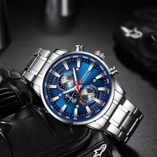 Zegarek ZEGAREK MĘSKI CURREN 8351 (zc022a) CHRONOGRAF +BOX - Zegarki męskie - miniaturka - grafika 3