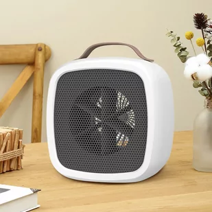 Grzejnik elektryczny farelka termowentylator mini 500W nagrzewnica ogrzewacz biurkowy do kontaktu Alogy biały - Pozostałe akcesoria do telefonów - miniaturka - grafika 27
