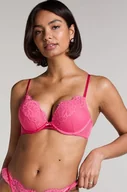 Biustonosze - Hunkemöller Wyściełany biustonosz push-up z fiszbinami Harmony Różowy - miniaturka - grafika 1