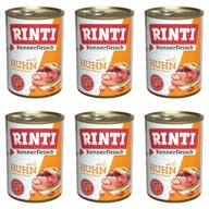 Szybkie dania obiadowe - Rinti Kennerfleisch Kurczak puszka 6 x 400g - miniaturka - grafika 1
