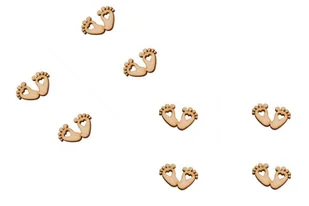 Dekor stópki 8 par - para decoupage scrapbooking - Scrapbooking - miniaturka - grafika 1