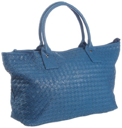 Contempo Cntmp 7818, damska torba Shopper 40 x 26 x 13 cm (szer. x wys. x gł.), niebieski - Niebieski niebieski 02-40x26x13 cm (B x H x T)