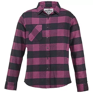 Dolomite Damska koszula biznesowa Camisa WS Flanell Check Dark Blue/Sorbet PINK, M, Ciemnoniebieski/Sorbet Pink, M - Koszule damskie - miniaturka - grafika 1