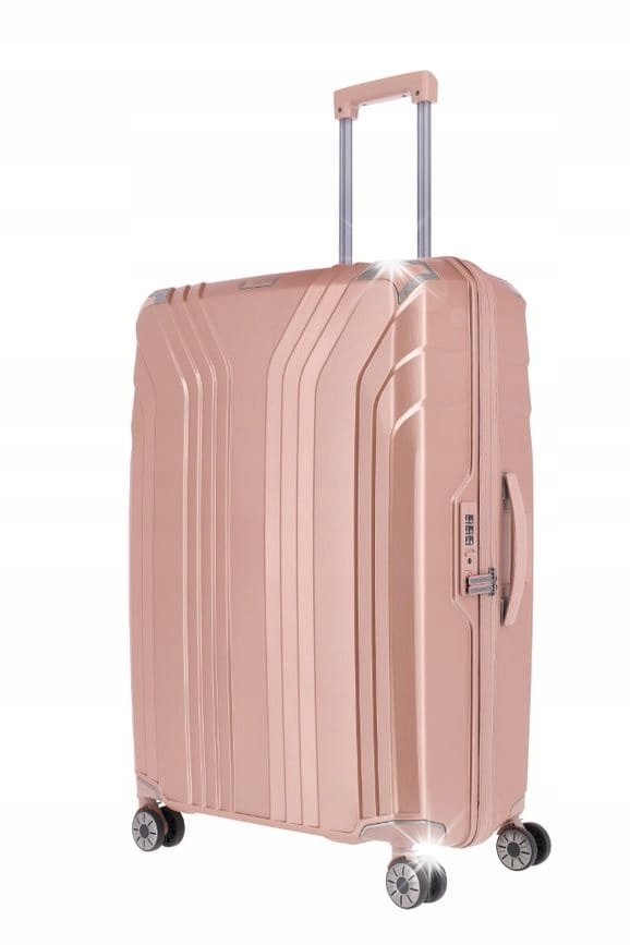 OUTLET Walizka duża Travelite Elvaa 76 cm różowa
