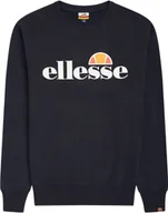 Bluzy męskie - ellesse bluza męska SUCCISO - Sweter, okrągły dekolt, długi rękaw, nadruk logo niebieski 2XL - miniaturka - grafika 1