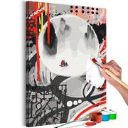 Malowanie po numerach - Obraz do samodzielnego malowania - Czerwona łódź (rozmiar 40x60) - miniaturka - grafika 1