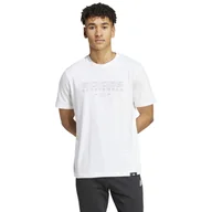 Koszulki sportowe męskie - Koszulka męska adidas Tech Linear Graphic - miniaturka - grafika 1