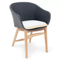 Poduszki ogrodowe - Poduszka do siedzenia Milano Torino White 60x60x7cm - miniaturka - grafika 1