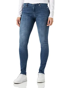 Love Moschino Damskie Spodnie Casual, M Niebieski Denim, 25 - Spodnie damskie - miniaturka - grafika 1
