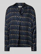 Koszule damskie - Bluzka z wiskozy z długim rękawem i dekoltem w serek model ‘DERRY’ - miniaturka - grafika 1