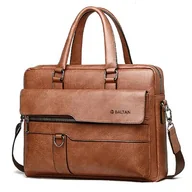 Teczki i aktówki - Aktówka Torba na ramię męska ekoskróra Baltan - miniaturka - grafika 1