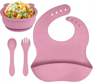 NACZYNIA DLA NIEMOWLAT SILIKONOWE Z PRZYSSAWKAMI - Zestawy naczyń dla dzieci - miniaturka - grafika 1