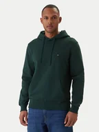 Bluzy męskie - Tommy Hilfiger Bluza Essential MW0MW37235 Zielony Regular Fit - miniaturka - grafika 1