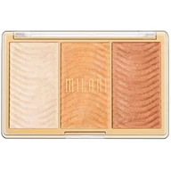 Rozświetlacze do twarzy i ciała - Milani Stellar Light Highlighter Palette Rose Glow - miniaturka - grafika 1