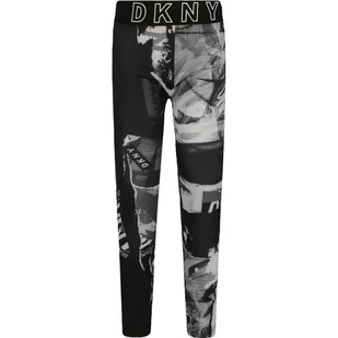 DKNY Kids Legginsy | Slim Fit - Spodnie sportowe damskie - miniaturka - grafika 1