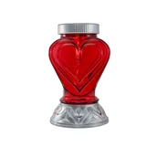 Lampiony i znicze - Znicz solarny P 109 serce czerwony - miniaturka - grafika 1