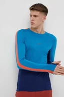 Bielizna sportowa męska - Icebreaker longsleeve funkcyjny 125 ZoneKnit kolor niebieski - miniaturka - grafika 1