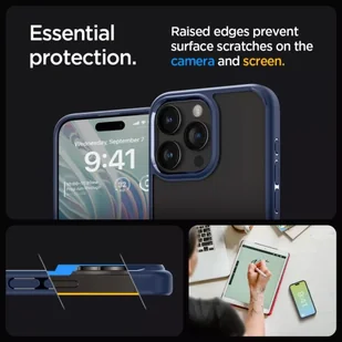 Etui Spigen Ultra Hybrid do iPhone 15 Pro navy blue - Etui i futerały do telefonów - miniaturka - grafika 11
