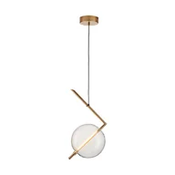 Lampy sufitowe - Lampa wisząca AMORE - 1 LED złota 24 cm - ST-8869P-1 - Step Into Design - miniaturka - grafika 1