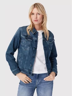 G-Star Raw Kurtka jeansowa Burten Stretch D20051-C911-C767 Granatowy Regular Fit - Kurtki damskie - miniaturka - grafika 1