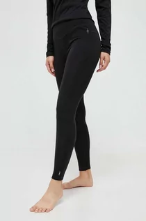 Spodnie sportowe damskie - Smartwool legginsy funkcyjne Classic Thermal Merino kolor czarny - grafika 1